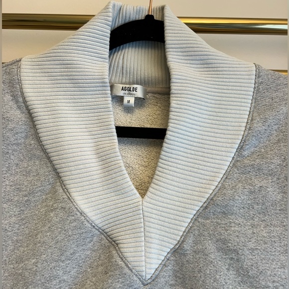 Agolde heather gray sweater - Picture 3 of 5